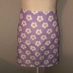 Purple flower skirt